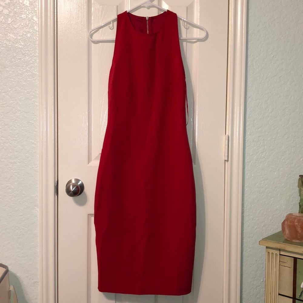 Beautiful red bodycon Zara dress XS